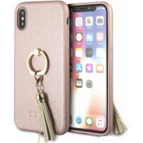 Ik denk dat Saffiano Ring geval voor Saffiano voor iPhone X - rozig