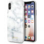 Denk Marmer geval voor marmer voor iPhone X - wit
