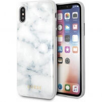 Denk Marmer geval voor marmer voor iPhone X - wit