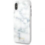 Denk Marmer geval voor marmer voor iPhone X - wit