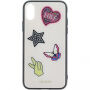 Ik denk Iconische koffer voor iPhone X - beige