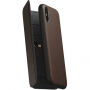 Nomad Folio Lederen Tri-Fold Case voor Apple iPhone XS / X van Apple - Bruin