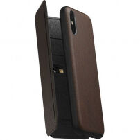 Nomad Folio Lederen Tri-Fold Case voor Apple iPhone XS / X van Apple - Bruin