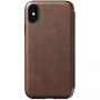 Nomad Folio Lederen Tri-Fold Case voor Apple iPhone XS / X van Apple - Bruin