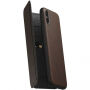 Nomad Folio Lederen Tri-Fold Case voor Apple iPhone XS Max. - Bruin