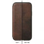 Nomad Folio Lederen Tri-Fold Case voor Apple iPhone XS Max. - Bruin