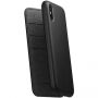 Nomad Folio lederen koffer met Nomad Folio-leren hoesje Apple iPhone XS Max. - zwart