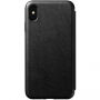 Nomad Folio lederen koffer met Nomad Folio-leren hoesje Apple iPhone XS Max. - zwart