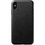 Nomad Robuust lederen hoesje met robuuste lederen behuizing voor Apple iPhone XS Max. - zwart