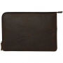 Decoded Waxed Slim leren tas voor iPad Pro 12,9" / MacBook do 14" - bruin