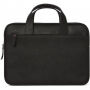 Gedecodeerde dunne gewaxte lederen zak voor MacBook 12" / Pro 13" / Pro 15" / Pro 15" - zwart