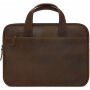 Gedecodeerde dunne gewaxte lederen zak voor MacBook 12" / Pro 13" / Pro 15" / Pro 15" - Bruin
