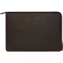 Decoded Waxed Slim leren tas voor MacBook Pro 15" - bruin