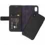 Gedecodeerd leder 2 in 1 Portemonnee voor 2 in 1 portemonnee Apple iPhone X - zwart