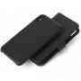 Gedecodeerd leder 2 in 1 Portemonnee voor 2 in 1 portemonnee Apple iPhone X - zwart