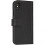 Gedecodeerd leder 2 in 1 Portemonnee voor 2 in 1 portemonnee Apple iPhone X - zwart
