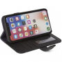 Gedecodeerd leder 2 in 1 Portemonnee voor 2 in 1 portemonnee Apple iPhone X - zwart