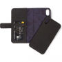 Gedecodeerd leder 2 in 1 Portemonnee voor 2 in 1 portemonnee Apple iPhone XS Max. - zwart