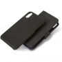 Gedecodeerd leder 2 in 1 Portemonnee voor 2 in 1 portemonnee Apple iPhone XS Max. - zwart
