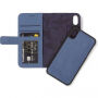Gedecodeerd leder 2 in 1 Portemonnee voor 2 in 1 portemonnee Apple iPhone XS Max. - blauw