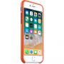 Originele Apple lederen koffer voor iPhone 8 / 7 - fel oranje