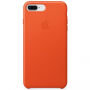 Originele Apple lederen koffer voor iPhone 8 Plus / 7 Plus - fel oranje