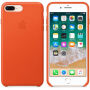 Originele Apple lederen koffer voor iPhone 8 Plus / 7 Plus - fel oranje