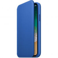 Origineel Apple Folio lederen koffer voor iPhone X - elektroblauw