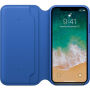 Origineel Apple Folio lederen koffer voor iPhone X - elektroblauw