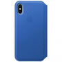 Origineel Apple Folio lederen koffer voor iPhone X - elektroblauw