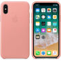 Originele Apple lederen koffer voor iPhone X - lichtroze