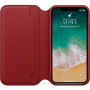 Origineel Apple Folio lederen koffer voor iPhone X - rood