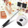 JOYROOM selfie stick met bekabelde trekker voor iPhone - zwart