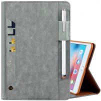 Luxe koffer met ruimte voor pasjes voor iPad mini 4 / 5 - grijs