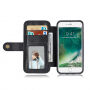 2in1 retro uitneembare koffer voor iPhone 7 Plus / 8 Plus - zwart