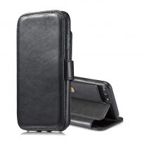 2in1 retro uitneembare koffer voor iPhone 6 Plus / 6S Plus - zwart