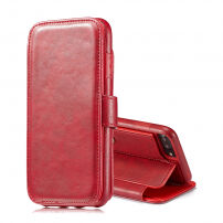 2in1 retro uitneembare koffer voor iPhone 6 Plus / 6S Plus - rood