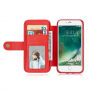 2in1 retro uitneembare koffer voor iPhone 6 Plus / 6S Plus - rood