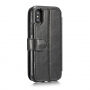 2in1 retro uitneembare koffer voor iPhone X / XS - zwart