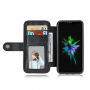2in1 retro uitneembare koffer voor iPhone X / XS - zwart