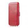 2in1 retro uitneembare koffer voor iPhone X / XS - rood
