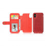2in1 retro uitneembare koffer voor iPhone X / XS - rood