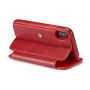 2in1 retro uitneembare koffer voor iPhone X / XS - rood