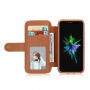 2in1 retro uitneembare koffer voor iPhone X / XS - Bruin