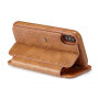 2in1 retro uitneembare koffer voor iPhone X / XS - Bruin