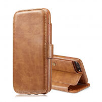 2in1 retro uitneembare koffer voor iPhone 7 Plus / 8 Plus - Bruin