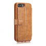 2in1 retro uitneembare koffer voor iPhone 7 Plus / 8 Plus - Bruin