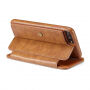2in1 retro uitneembare koffer voor iPhone 7 Plus / 8 Plus - Bruin