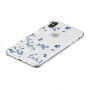Kunststof deksel voor iPhone X / XS - witte bloemen