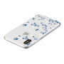 Kunststof deksel voor iPhone X / XS - witte bloemen